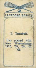 1910 Imperial Tobacco Lacrosse Color (C60) #63 Len Turnbull Back